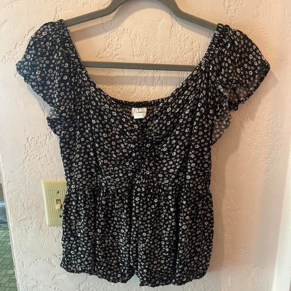 Japna black white floral Large
